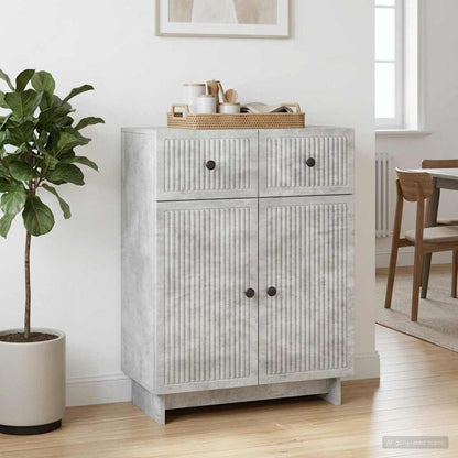 Servírovací Skříň Se Zásuvkou Betonově Šedá 66 X 34,5 X 90 Cm