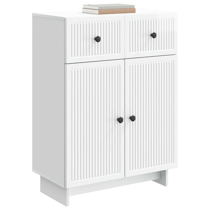 Servírovací Skříň Bílá S Vysokým Leskem 66 X 34,5 X 90 Cm