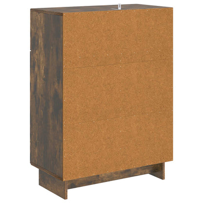 Servírovací Skříň Se Zásuvkou Kouřový Dub 66 X 34,5 X 90 Cm