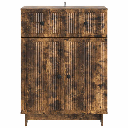Servírovací Skříň Se Zásuvkou Kouřový Dub 66 X 34,5 X 90 Cm