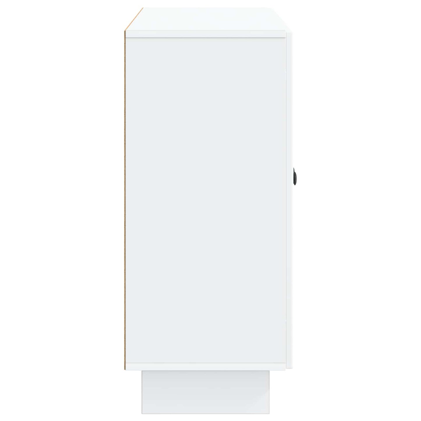 Servírovací Skříň Bílá 89 X 34,5 X 80 Cm Kompozitní Dřevo