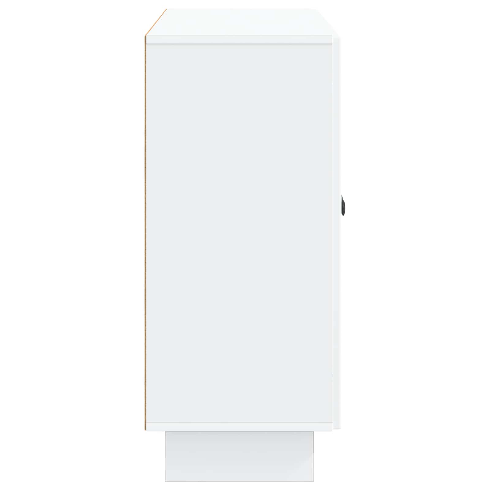 Servírovací Skříň Bílá 89 X 34,5 X 80 Cm Kompozitní Dřevo