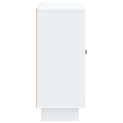Servírovací Skříň Bílá 89 X 34,5 X 80 Cm Kompozitní Dřevo