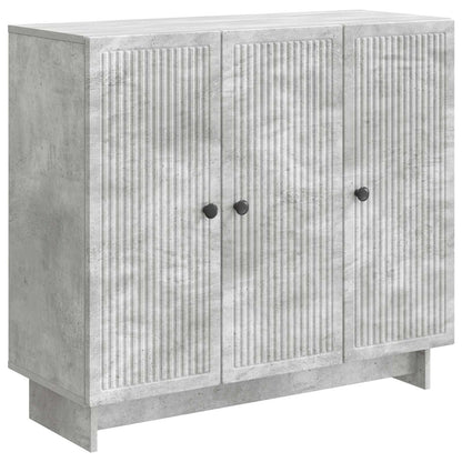Servírovací Skříň Betonově Šedá 89 X 34,5 X 80 Cm