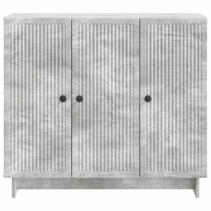 Servírovací Skříň Betonově Šedá 89 X 34,5 X 80 Cm