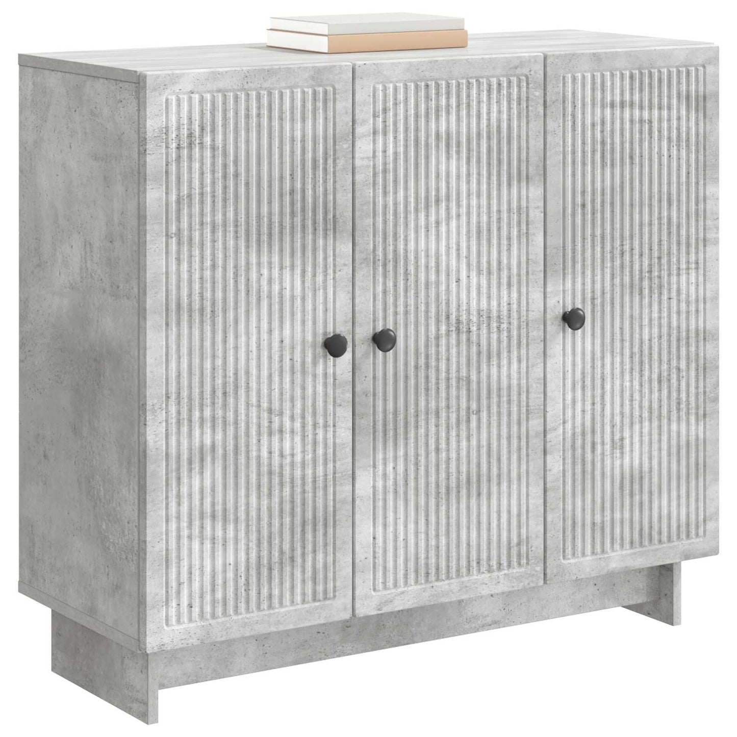 Servírovací Skříň Betonově Šedá 89 X 34,5 X 80 Cm