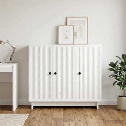 Servírovací Skříň Bílá S Vysokým Leskem 89 X 34,5 X 80 Cm