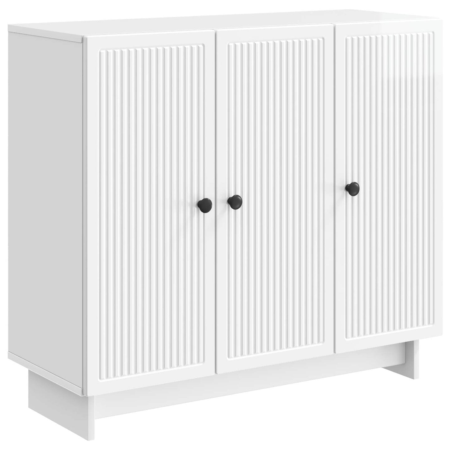 Servírovací Skříň Bílá S Vysokým Leskem 89 X 34,5 X 80 Cm