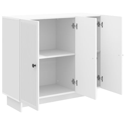 Servírovací Skříň Bílá S Vysokým Leskem 89 X 34,5 X 80 Cm