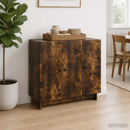 Servírovací Skříň Kouřový Dub 89 X 34,5 X 80 Cm