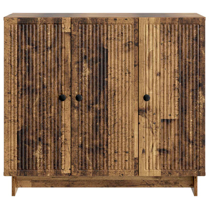 Servírovací Skříň Staré Dřevo 89 X 34,5 X 80 Cm