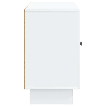 Servírovací Skříň Bílá 89 X 34,5 X 60 Cm Kompozitní Dřevo