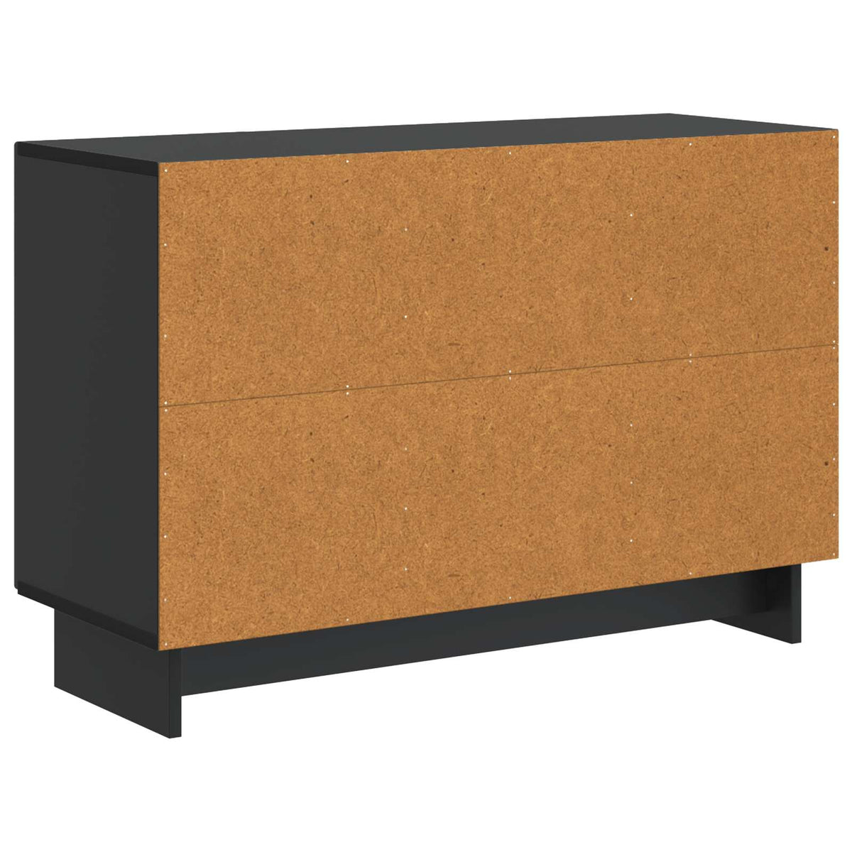 Servírovací Skříň Černá 89 X 34,5 X 60 Cm Kompozitní Dřevo
