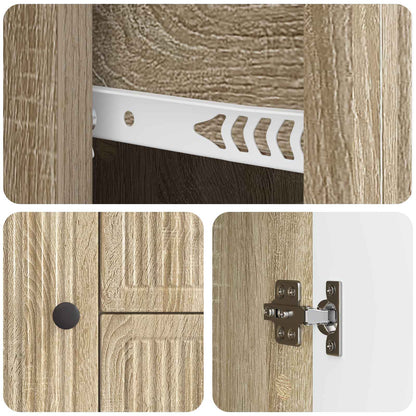 Servírovací Skříň Dub Sonoma 89 X 34,5 X 60 Cm Kompozitní Dřevo