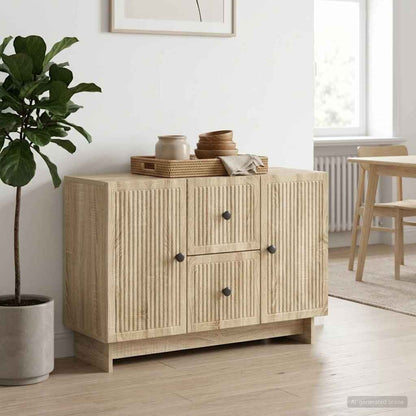 Servírovací Skříň Dub Sonoma 89 X 34,5 X 60 Cm Kompozitní Dřevo