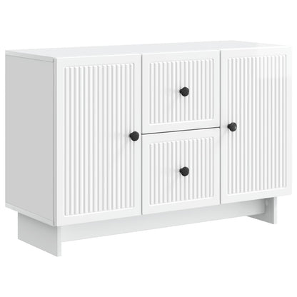 Servírovací Skříň Bílá S Vysokým Leskem 89 X 34,5 X 60 Cm