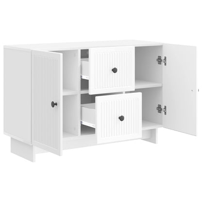 Servírovací Skříň Bílá S Vysokým Leskem 89 X 34,5 X 60 Cm