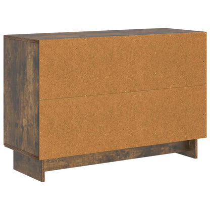 Servírovací Skříň Se Zásuvkou Kouřový Dub 89 X 34,5 X 60 Cm