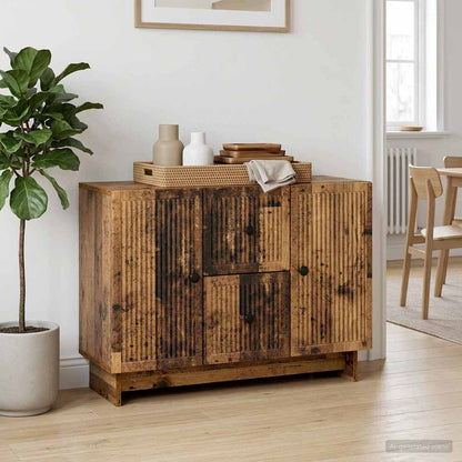 Servírovací Skříň Se Zásuvkou Staré Dřevo 89 X 34,5 X 60 Cm