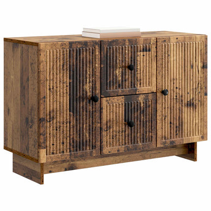 Servírovací Skříň Se Zásuvkou Staré Dřevo 89 X 34,5 X 60 Cm