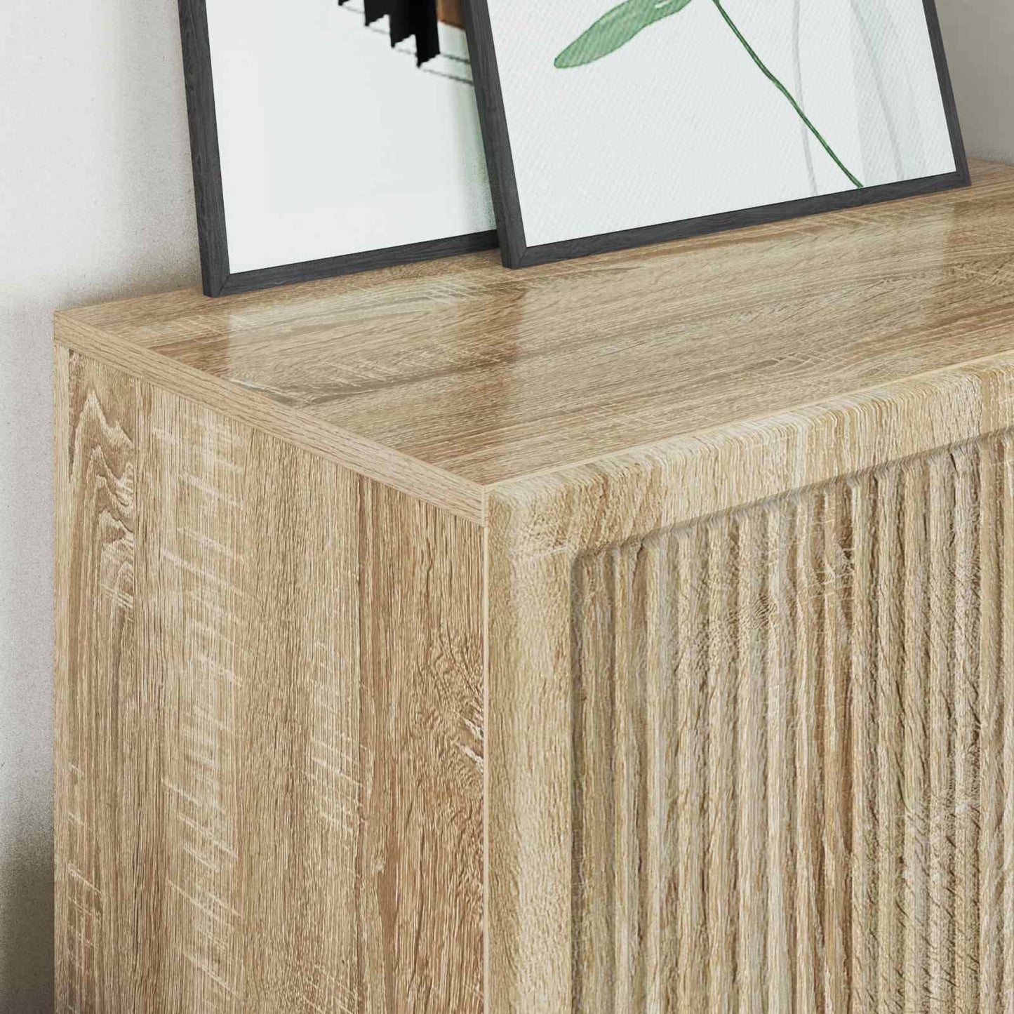 Servírovací Skříň Sonoma Dub 66 X 34,5 X 95 Cm Dřevěný Materiál