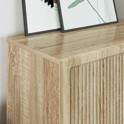 Servírovací Skříň Sonoma Dub 66 X 34,5 X 95 Cm Dřevěný Materiál