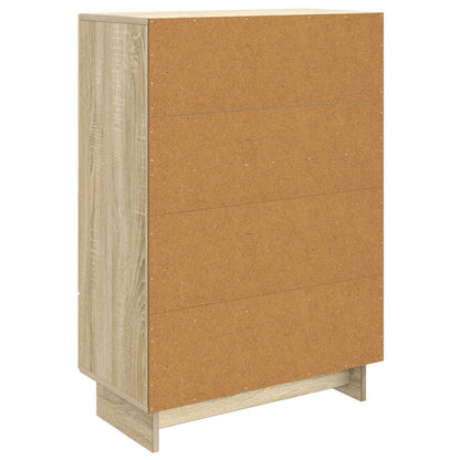 Servírovací Skříň Sonoma Dub 66 X 34,5 X 95 Cm Dřevěný Materiál