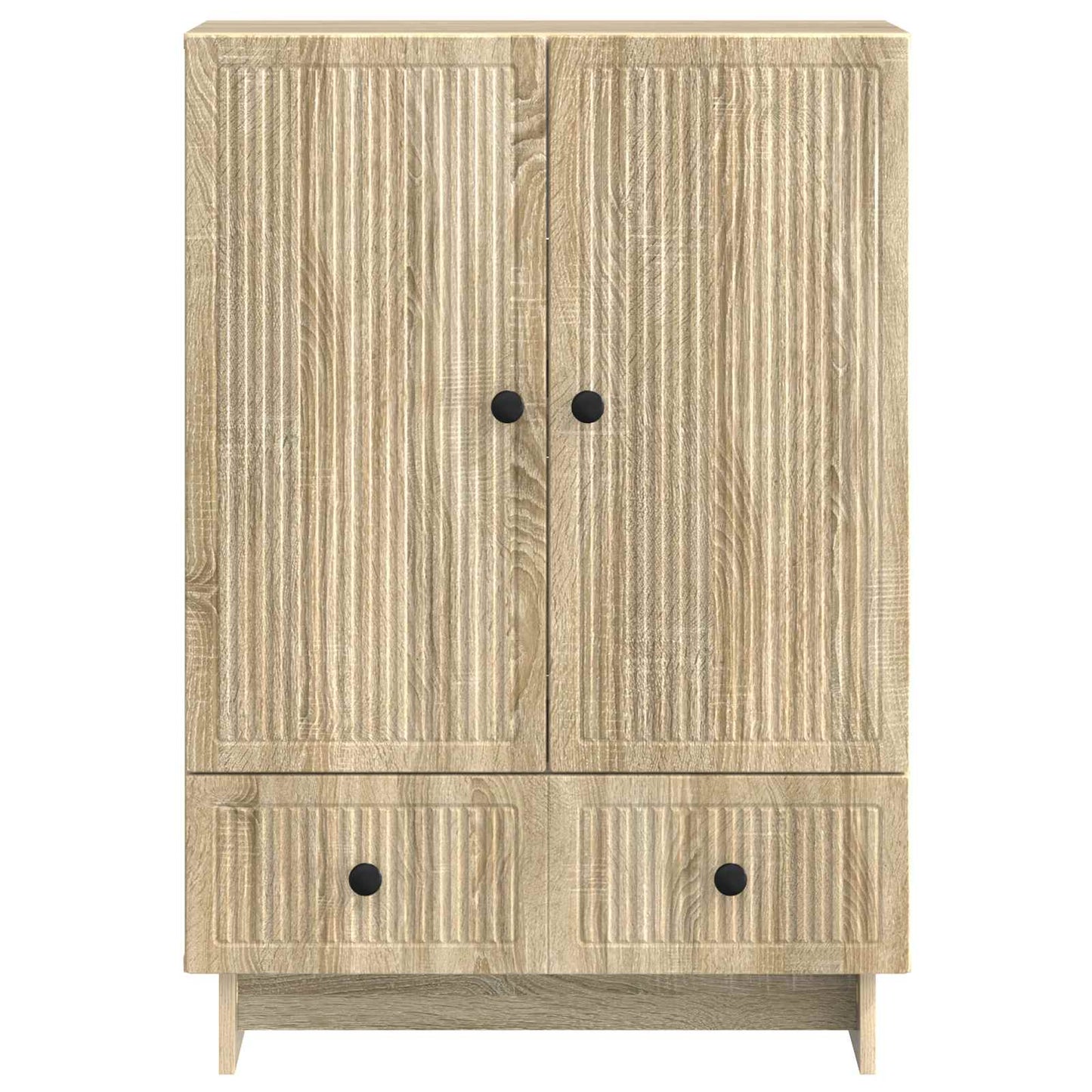 Servírovací Skříň Sonoma Dub 66 X 34,5 X 95 Cm Dřevěný Materiál