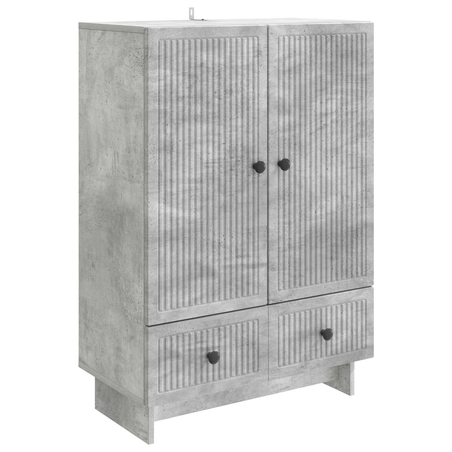 Servírovací Skříň Betonově Šedá 66 X 34,5 X 95 Cm