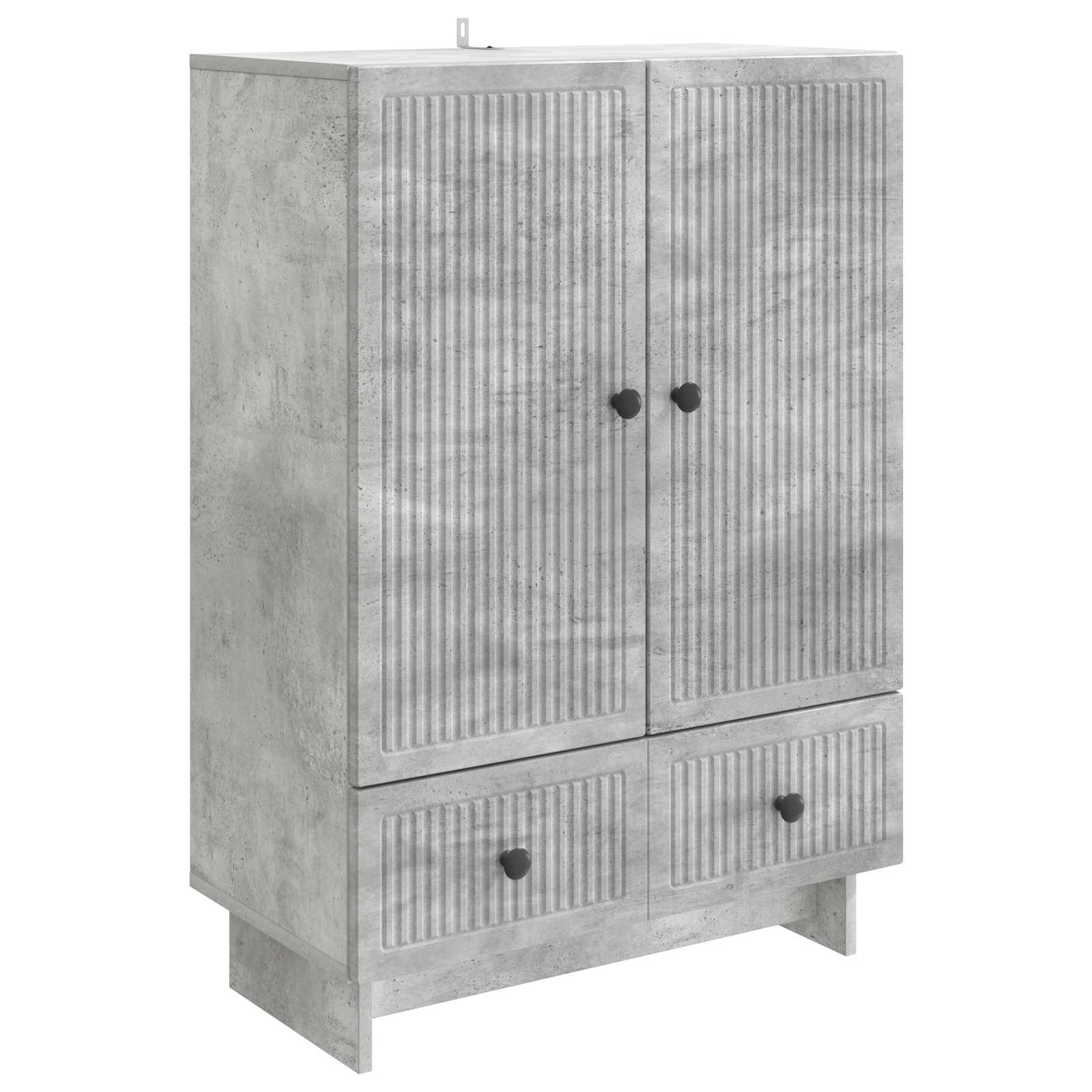 Servírovací Skříň Betonově Šedá 66 X 34,5 X 95 Cm