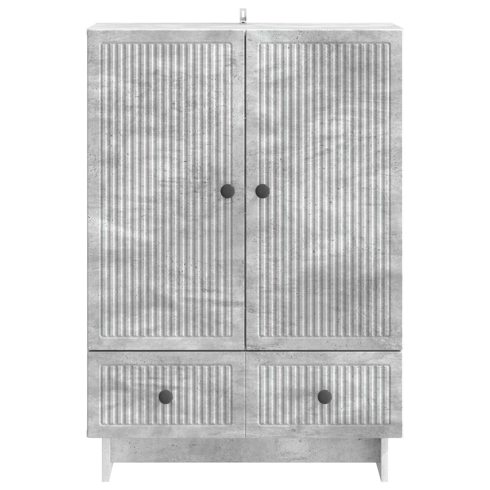 Servírovací Skříň Betonově Šedá 66 X 34,5 X 95 Cm