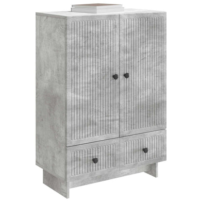 Servírovací Skříň Betonově Šedá 66 X 34,5 X 95 Cm