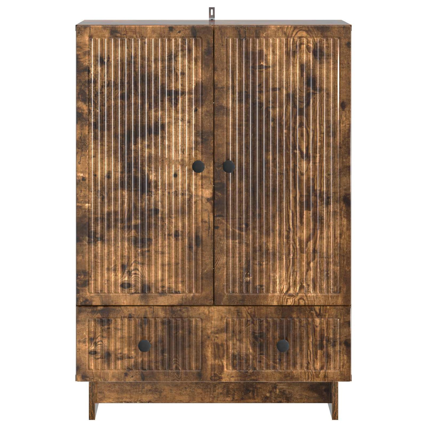 Servírovací Skříň Uzený Dub 66 X 34,5 X 95 Cm Dřevěný Materiál