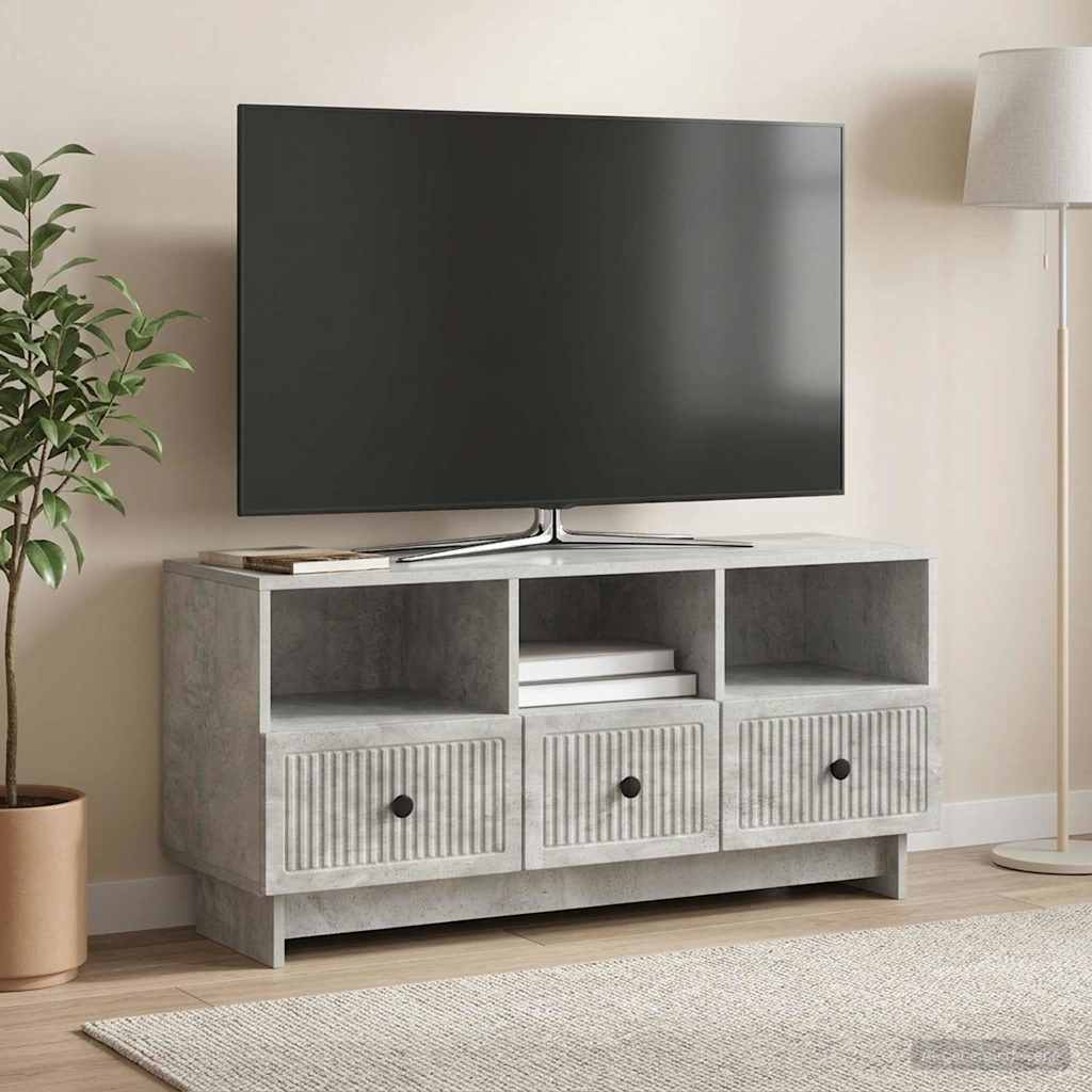 Televizní Skříň Se Zásuvkou Betonově Šedá 102 X 34,5 X 50 Cm