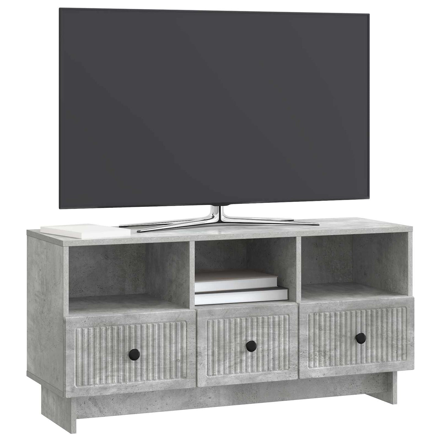 Televizní Skříň Se Zásuvkou Betonově Šedá 102 X 34,5 X 50 Cm