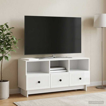 Televizní Skříň Bílá S Vysokým Leskem 102 X 34,5 X 50 Cm