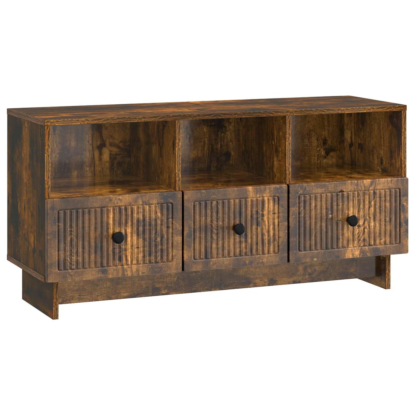 Televizní Skříň Kouřový Dub 102 X 34,5 X 50 Cm Kompozitní Dřevo