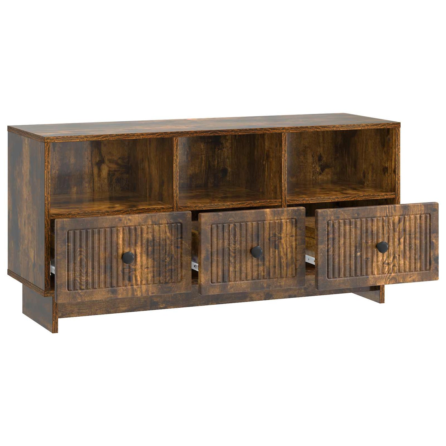 Televizní Skříň Kouřový Dub 102 X 34,5 X 50 Cm Kompozitní Dřevo