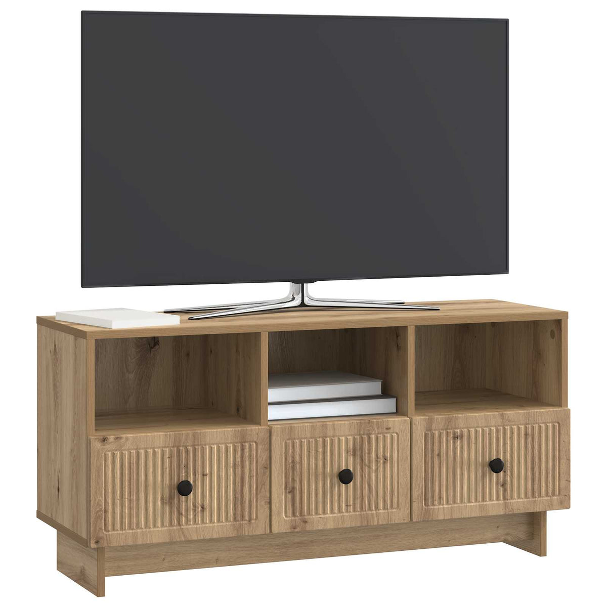 Televizní Skříň 102 X 34,5 X 50 Cm Dub Artisan Kompozitní Dřevo