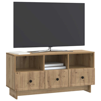 Televizní Skříň 102 X 34,5 X 50 Cm Dub Artisan Kompozitní Dřevo