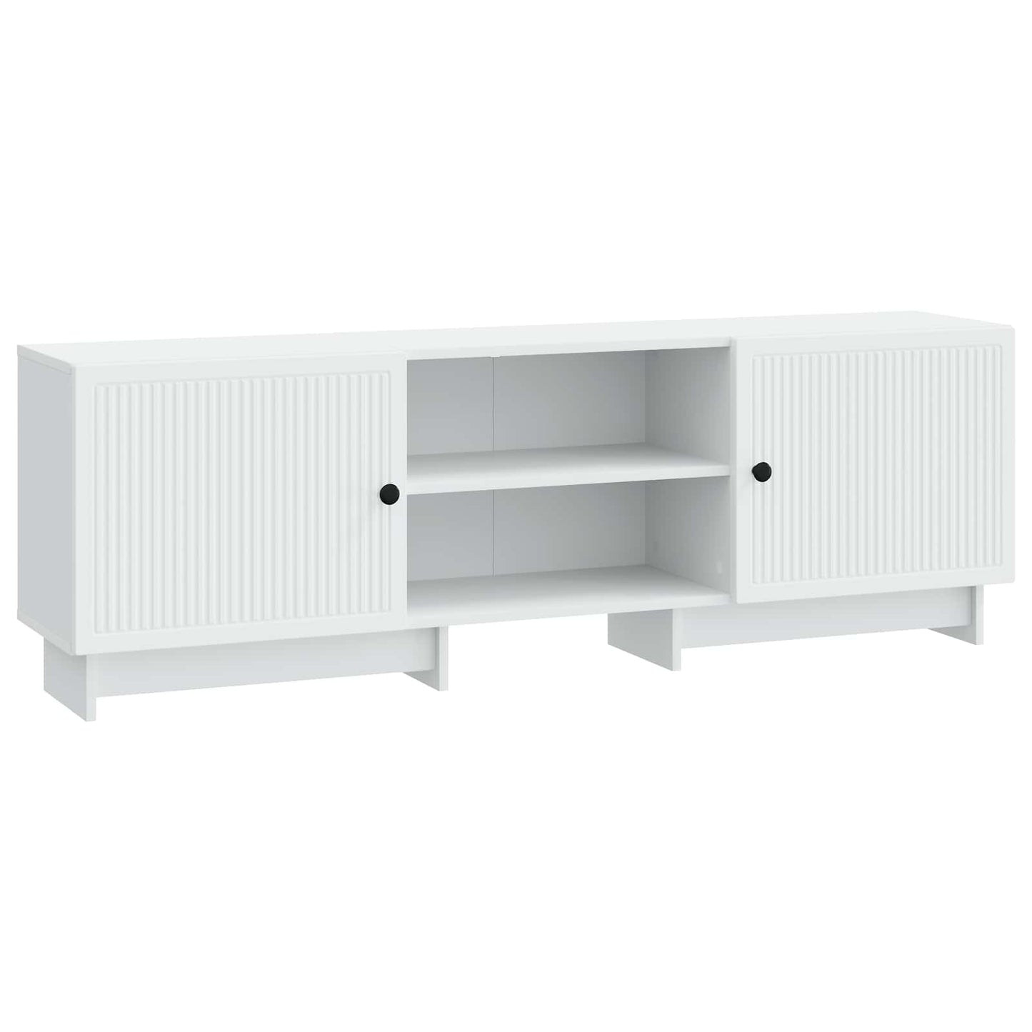 Televizní Skříň Bílý 150 X 31 X 50 Cm Dřevěný Materiál