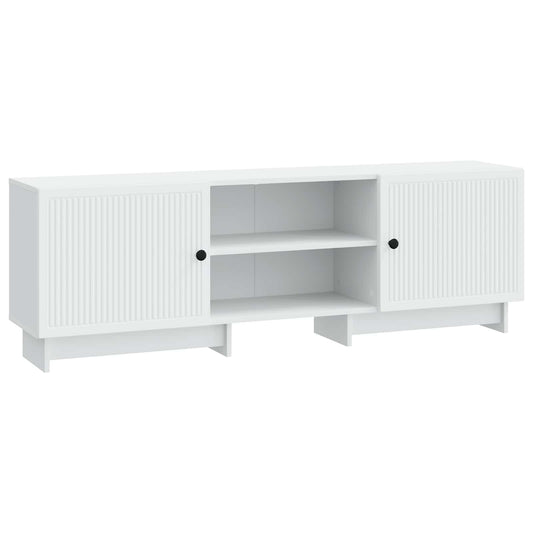 Televizní Skříň Bílý 150 X 31 X 50 Cm Dřevěný Materiál