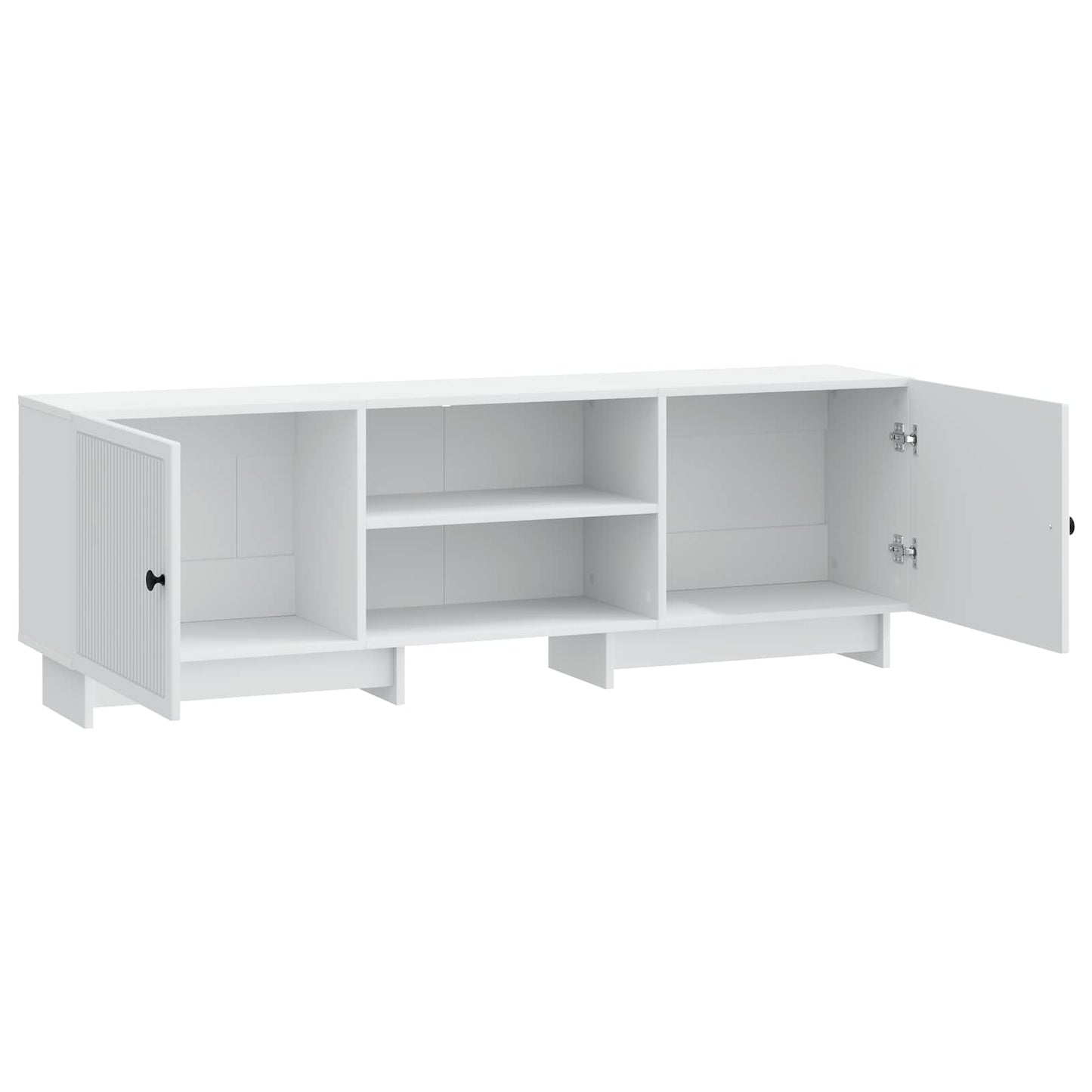 Televizní Skříň Bílý 150 X 31 X 50 Cm Dřevěný Materiál
