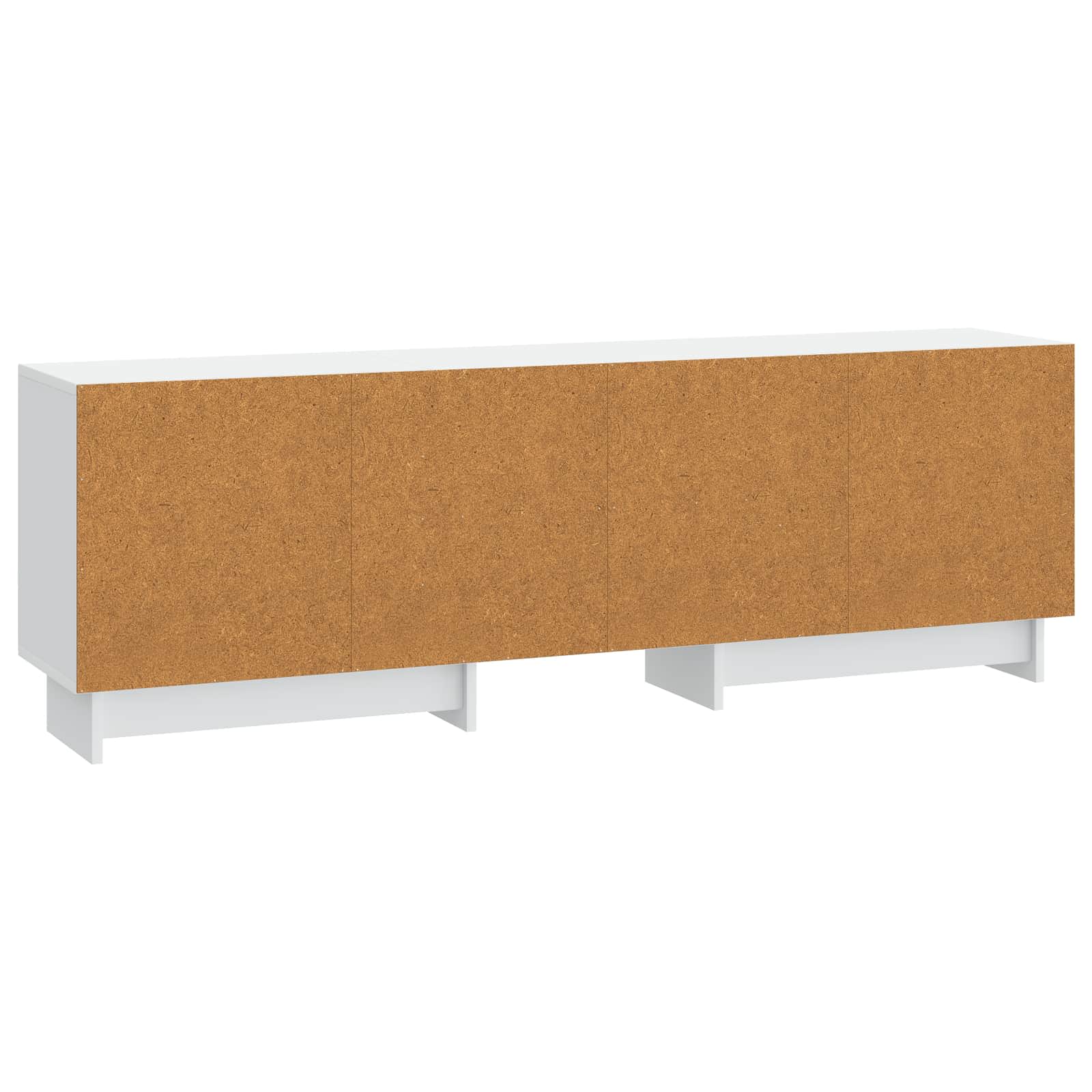 Televizní Skříň Bílý 150 X 31 X 50 Cm Dřevěný Materiál