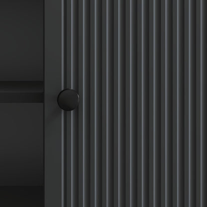 Televizní Skříň Černý 150 X 31 X 50 Cm Dřevěný Materiál