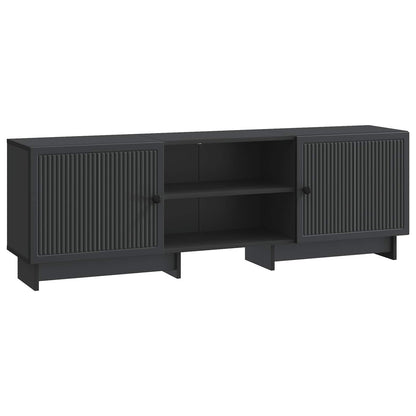Televizní Skříň Černý 150 X 31 X 50 Cm Dřevěný Materiál