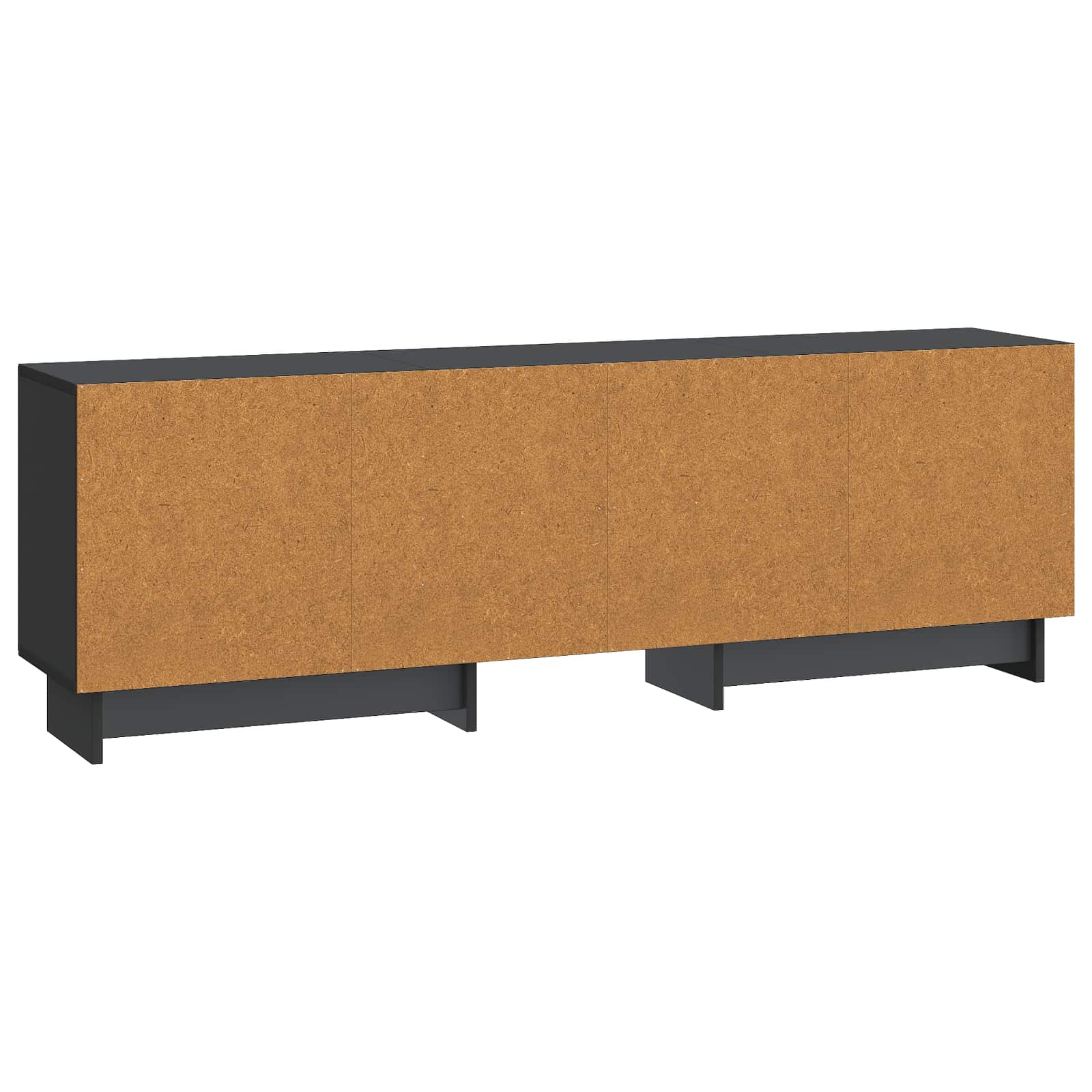 Televizní Skříň Černý 150 X 31 X 50 Cm Dřevěný Materiál