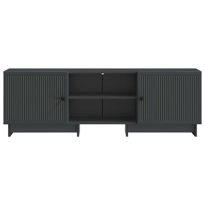 Televizní Skříň Černý 150 X 31 X 50 Cm Dřevěný Materiál