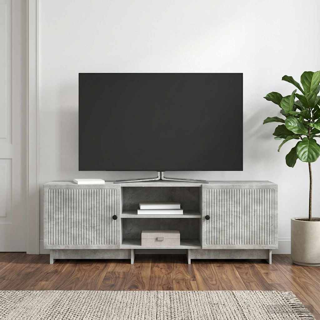 Televizní Skříň Betonově Šedá 150 X 31 X 50 Cm Dřevěný Materiál