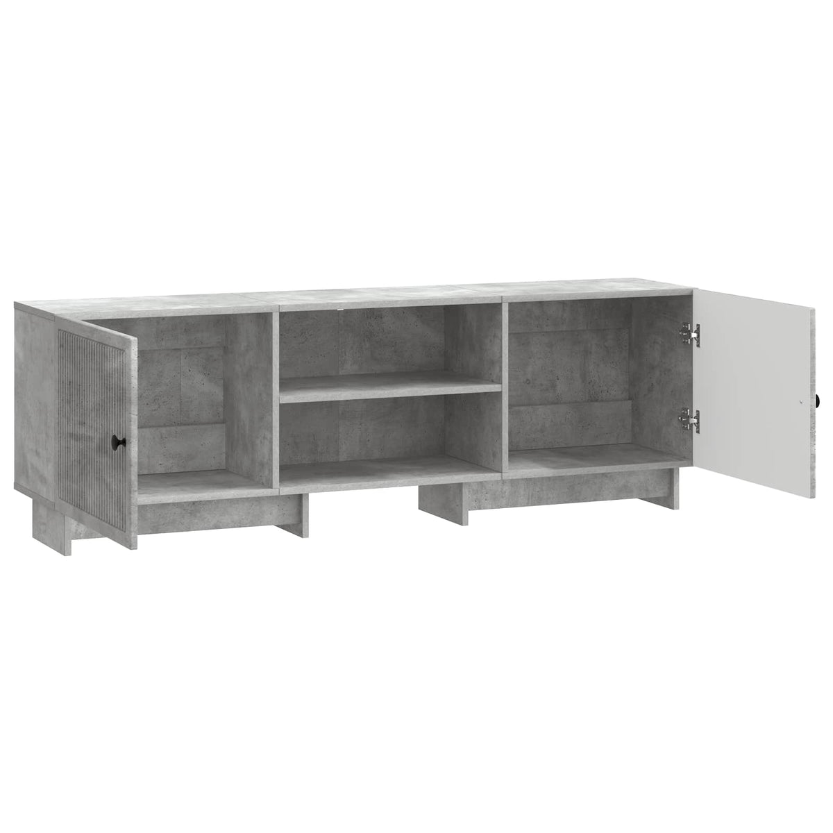 Televizní Skříň Betonově Šedá 150 X 31 X 50 Cm Dřevěný Materiál